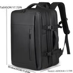 Traveling Bag Vacuum Compression With Air Pump Device 17-Inch Backpack, Waterproof Oxford Fabric